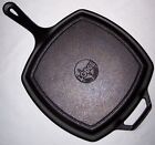 Lodge Cast  Iron Square Grill Pan 10 5  Steak Bacon Grilling Skillet  11