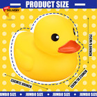 Jumbo Giant Duck - Large Rubber Duck  13 Inch  Yellow  Gender Reveal Party  Bath