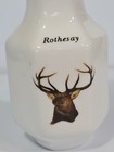 Rothesay Travel Souvenir Bud Vase New Brunswick Canada Fine Bone China Deer Buck