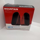 Mountain Usb 2 0 Computer Speakers 2 0 Ch Multimedia W  3 5mm Audio     Untested