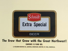 Vintage Schmidt Unrolled Flat Beer Can - 8  X 5  Heileman Advertising Sign