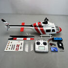 Roban Rtf 470 Size B206 Rc Helicopter Red White Cal Fire Model Gps Auto Return
