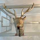 Rachel Zoe Deer Mount Metal New Deer Wall Mount Christmas  Decor Reindeer