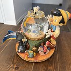 Disney Pinocchio Toyland Fishbowl Cleo Figaro Musical Snow Globe