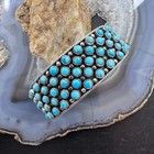 Sterling Silver Southwestern Style Multi Turquoise  raindrops Bracelet For Women