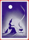 No  41 - Roses Vintage 1960 s Gypsy Witch Fortune Telling Uspcc Playing Card