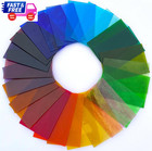 24 Sheets Transparent Cathedral Stained Glass 4x6  Variety Pack For Crafts