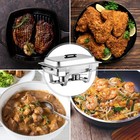 6 8pack 8qt 316 Stainless Steel Chafer Chafing Dishes Sets Catering Food Warmer