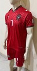 Portugal  7 Soccer Jersey   Shorts Set Red Football Kit Kids   Adult All Sizes