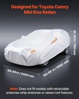 Vevor Car Cover For Toyota Camry Mid-size Sedan Peva Aluminum Cotton 2000 Mm