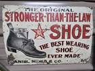 Very Early Star Shoe Sign Tin Tacker Original 19 1 2  X 13 1 2  Rare