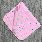 Lot Of 4 Handmade Baby Girls Burp Cloths Pink Flowers Floral Cotton Gift New