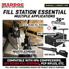 Maddog Paintball Tank Fill Whip Hose Extension Stainess Steel Co2 Hpa