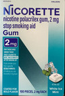 Nicorette White Ice Mint Nicotine Gum 2mg - 200 Count Exp 01 2028