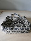Michael Kors Signature Jacquard Canvas Bag Jet Set Shoulder Tote