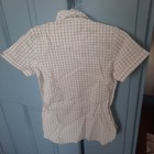 Nwt Ariat Girls 10 Victory Short Sleeve Riding Ratcatcher Show Shirt Tan   White