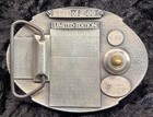Montana Centennial 1889-1989 State Seal With Mt Sapphire Belt Buckle 966 Of 2500