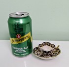 Rare Vintage 1950s Hokutosha Miniature Porcelain Cup   Saucer  1 3  Height