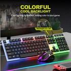 Rgb Mechanical Gaming Combo - Led Backlit Keyboard   Mouse For Computer Gamers