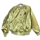Alan Kulwicki Satin Jacket Nascar Racing Vintage 80s Usa Bomber Sport Size Xl