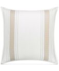 Hotel Collection Woven Accent Made In Portugal Cotton Sateen Pillow Sham - Euro