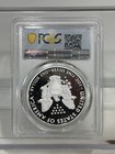 2019 W Proof  Silver Eagle Pcgs Pr69 Dcam Flag First Day Of Issue Fdi Label