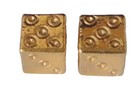 Ancient Roman Dice  Gold Plated Reproduction  Cast From A Die Found In Europe 