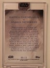 Star Wars Stellar Signatures Hayden Christensen Auto On Card 8 10