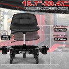 Rolling Stool With Wheels  Adjustable Height Pneumatic Garage Work Mechanic S   
