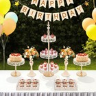 7 Pcs A Set Dessert Stands Table Display Trays Resilient Acrylic Mirror Surfaces