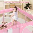 Portable Baby Playpen For Toddlers  Sturdy Safety Playard With Soft Mesh