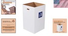 Bulk 10-pack 40-gallon Cardboard Trash Boxes With Hand Holes - Ideal For Parties