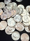 1964 90  Silver Washington Quarter - Au bu - Free Shipping 