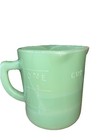 Vintage Jade-ite Triple Pour Measuring Cup Depression Era Jade Milk Glass