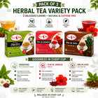 Natural Herbal Tea Variety Pack Digestive Hibiscus Cats Claw Tea Bags Mint
