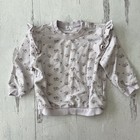 Jamie Kay Floral Sweatshirt Shortie Set  Size 2 Years  Organic Cotton
