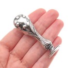 800 Silver Antique Germany Monogram Wax Seal Stamp