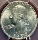 1954 25c Washington Quarter  Pcgs Ms-64  Free Shipping