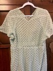 Handmade Cotton Maxi Dress Overlay 1800 s Antique Victorian