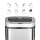 21 1 Gallon Trash Can  Motion Sensor Touchless Kitchen Trash Can stainless Steel
