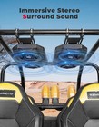 Bluetooth 6 5  4 Speaker Overhead Stereo Utv Golf Cart Audio Sound Bar System