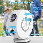 Bubble Machine For Kids Toddlers automatic Bubble Blower Rechargeable  White
