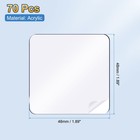 Clear Double Sided Adhesive Pads  1 89   X 1 89   Pre-cut Square Tape  70 Pcs