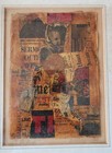   vintage 1962 Signed Mixed-media Collage     Framed  