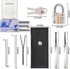 25pc Locksmith Set With Transparent Lock For Practice  Training  Rustproof
