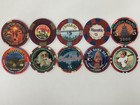 Premium Lot Of  10   5 Casino Chips Featuring Harolds Club  Harrah   s  And More 