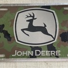 New In Plastic - Metal Camouflage John Deere License Plate Tag