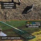 Landzie Lawn Leveling Rake - 36 Inch Powder Coated Garden And Lawn Leveling Tool