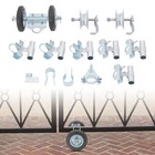 Rolling Gate Hardware Kit  Heavy Duty Sliding Gate Rollers Wheels Kit