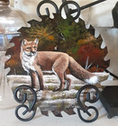 Red Fox Hand Panted Saw Blade 7 1 4     local Artist